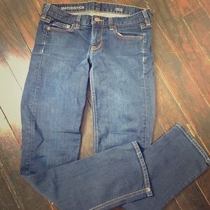J. Crew matchstick & toothpick  jeans Size 26!